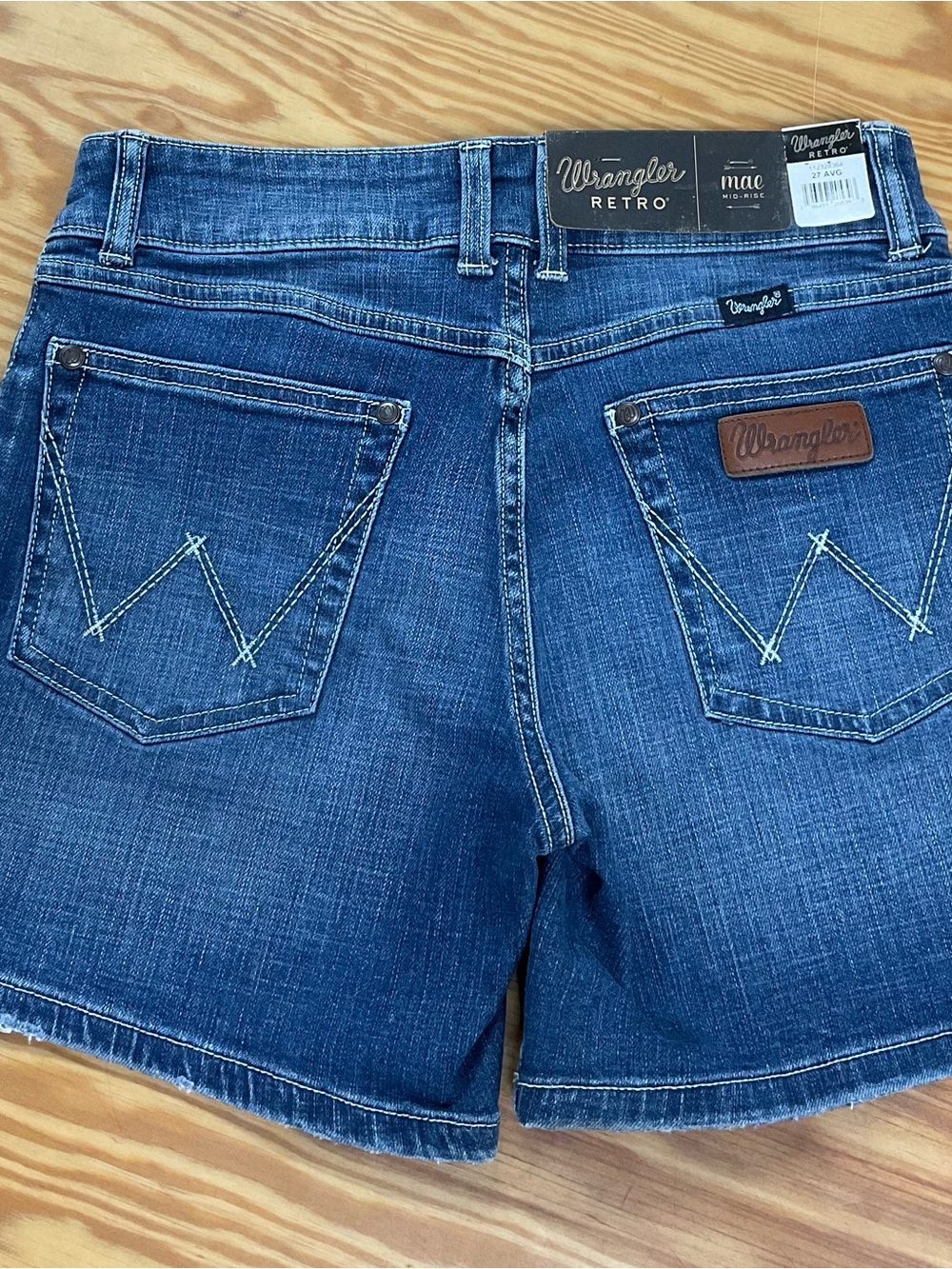 Wrangler Blue Retro Women's Denim Cutoff Shorts